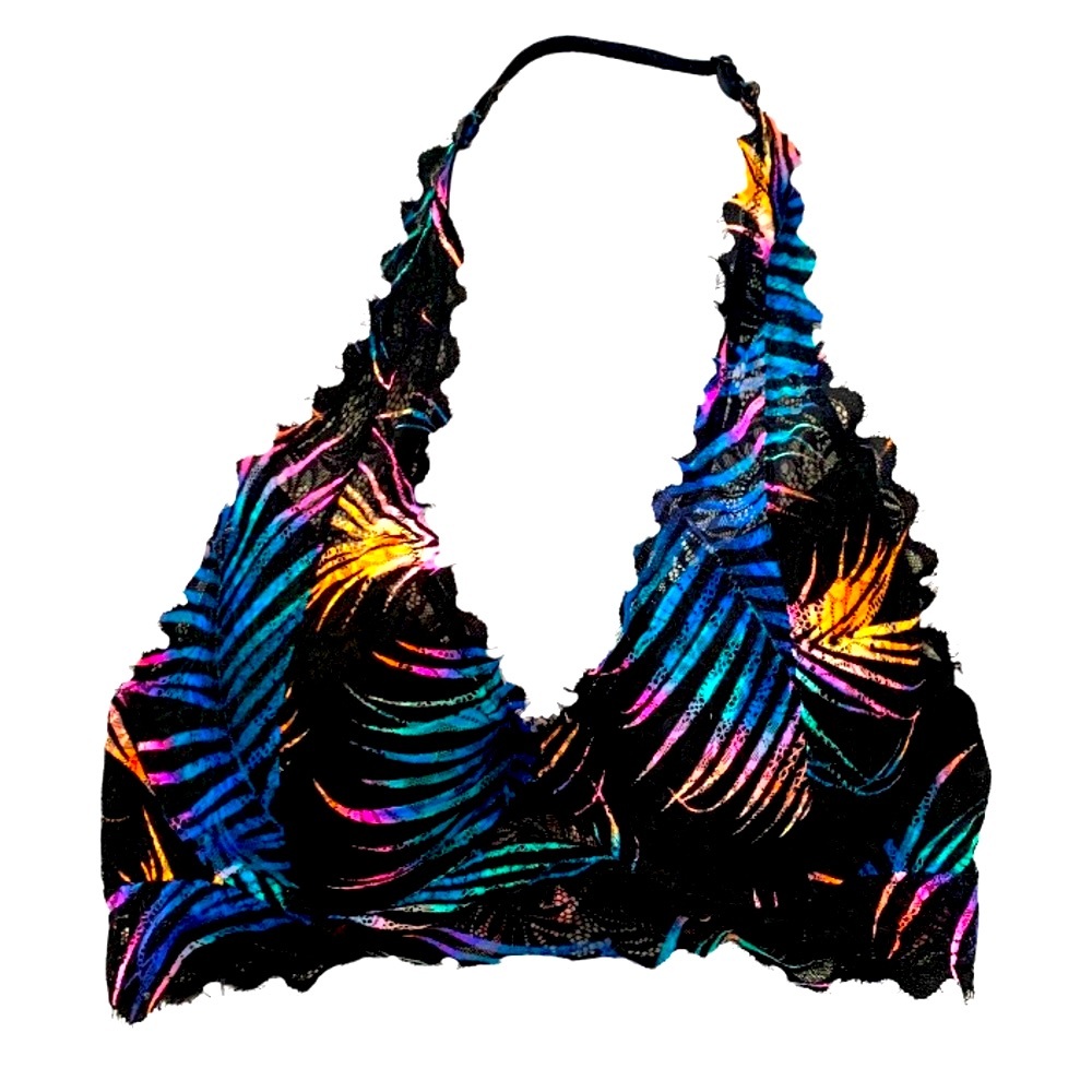 PINK Victoria's Secret Multicolor Tropical Print Bra